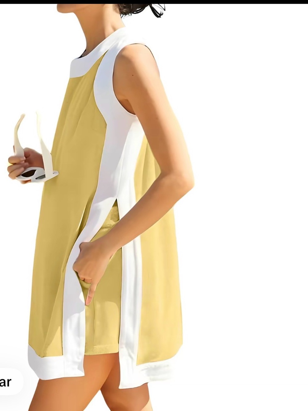 Two piece color block set